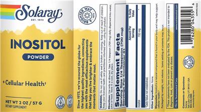 Inositol Powder label