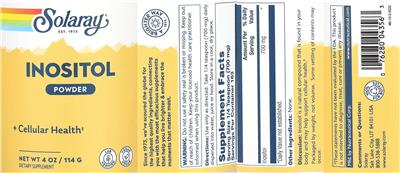 Inositol Powder label