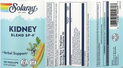 Kidney Blend SP-6 label