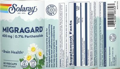 Migragard 400 mg label