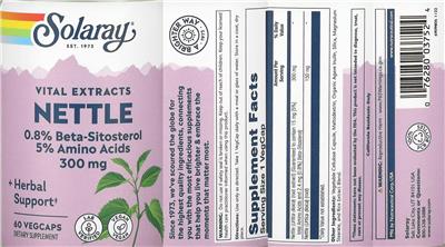 Nettle 300 mg label