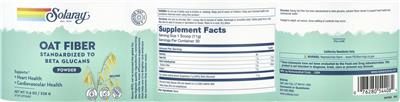 Oat Fiber Powder Unflavored label