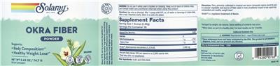 Okra Fiber Powder Unflavored label
