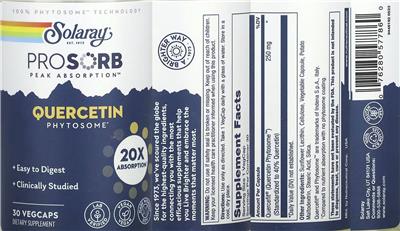 Quercetin Phytosome label