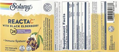 Reacta C with Black Elderberry label