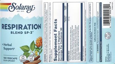 Respiration Blend SP-3 label