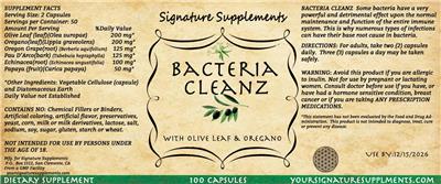 Bactrtia Cleanz label