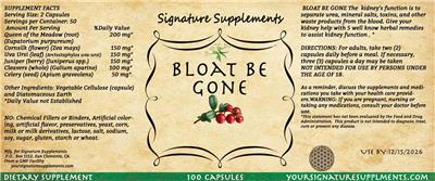 Bloat Be Gone label