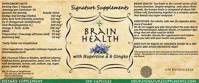 Brain Health label