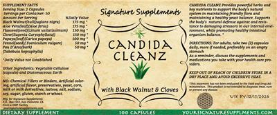 Candida Cleanz label