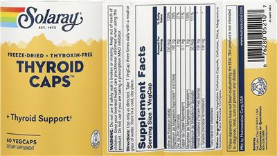 Thyroid Caps label