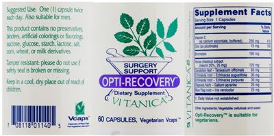 Opti-Recovery label