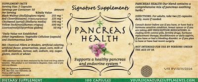 Pancreas Health label