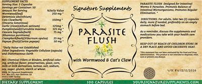 Parasite Flush label