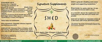 Shed label