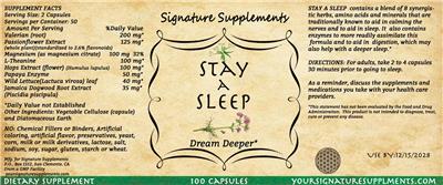 Stay A Sleep label