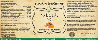 Ulcer X label