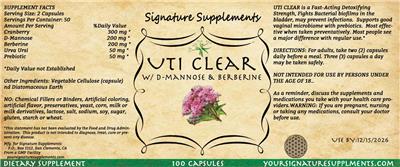 UTI Clear label