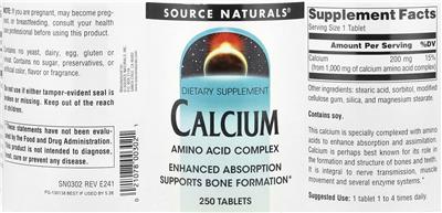 Calcium label