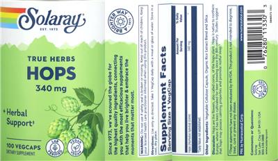 Hops 340 mg label