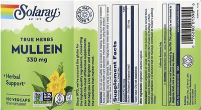 Mullein 330 mg label