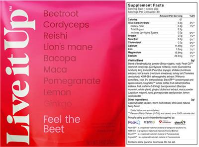 Feel the Beet label