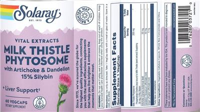 Milk Thistle Phytosome label