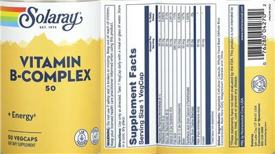 Vitamin B-Complex 50 label
