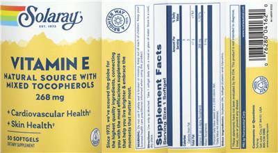 Vitamin E 268 mg label