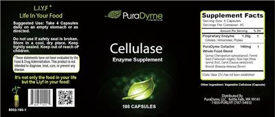 Cellulase label