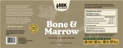 Bone & Marrow 3,000 mg label