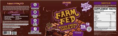 Farm Fed Never Ending Chocolate label