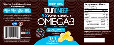 High EPA Omega-3 3450 mg label