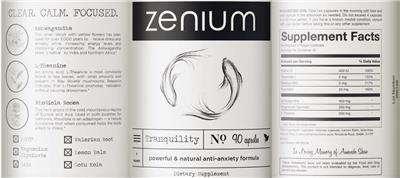 Tranquilty label
