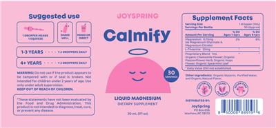 Calmify label