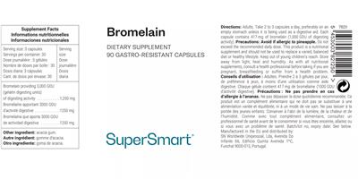 Bromelain label