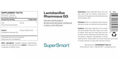 Lactobacillus Rhamnosus GG 10 Billion CFU label