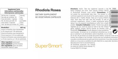 Rhodiola Rosea label
