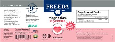 Magnesium Glycinate label