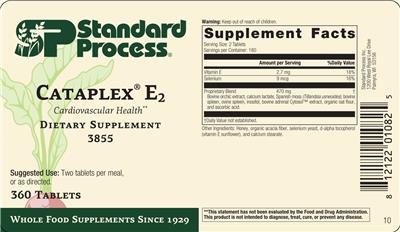 Cataplex E2 label
