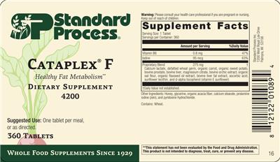 Cataplex F label