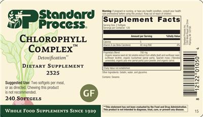 Chlorophyll Complex label