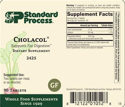 Cholacol label