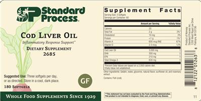 Cod Liver Oil label