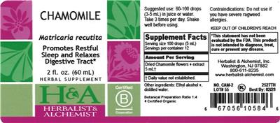 Chamomile label