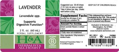 Lavender label
