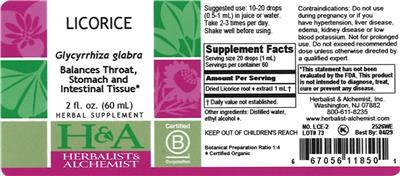 Licorice label