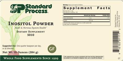Inositol Powder label