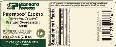 Phosfood Liquid label