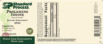 Prolamine Iodine label